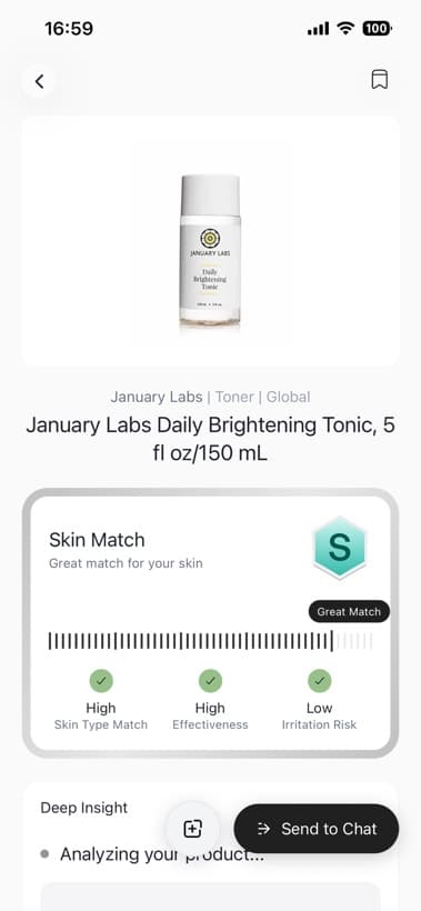Skin Match grade S — great match
